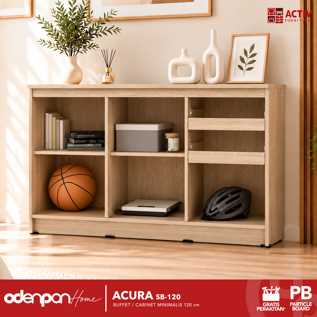ACTIV CREATIV - ACURA SB120 Cabinet / Sideboard / Meja Serbaguna Modern Minimalis