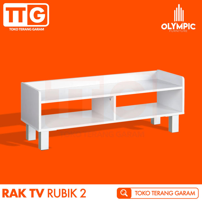 OLYMPIC - RTV RUBIK 02 Meja / Rak TV Minimalis 80 cm