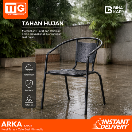 BINA KARYA - ARKA Kursi Santai / Kafe / Outdoor Chair Besi