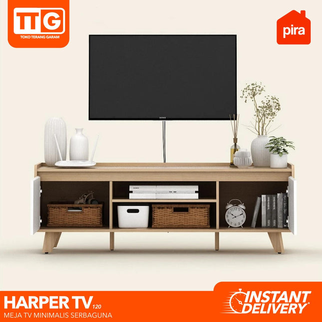PIRA OX - HARPER TV120 Meja / Rak TV Dengan 2 Pintu 120 cm