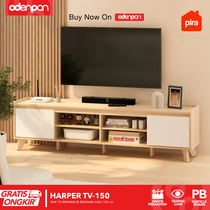 PIRA OX - HARPER TV150 Meja / Rak TV Dengan 2 Pintu 150 cm