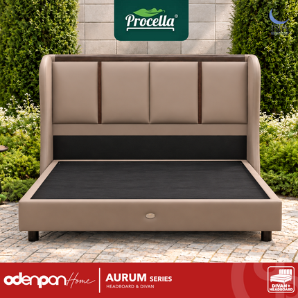 PROCELLA - AURUM Set Divan & Headboard Kasur Kulit Premium