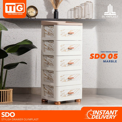 OLYMPLAST - SDO Stylish Drawer Cabinet Plastik 4 & 5 Susun