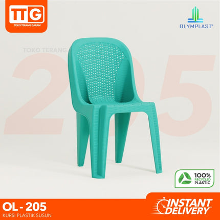 OLYMPLAST - OL 205  Kursi Plastik Susun Motif Rattan