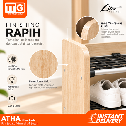 TGF - ATHA Shoe Rack Rak Sepatu 4 Susun Minimalis