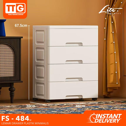 TGF - FS - 48 Cabinet Drawer Laci Plastik  3 4 5 6 Susun