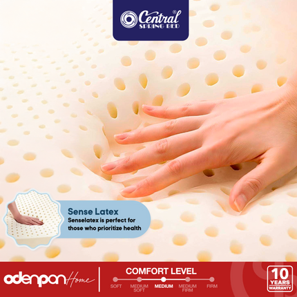 CENTRAL - MIRANDA COOL Kasur Pocket Spring Bed Plush Top Cooling Feel Dengan Sense Latex & Foam Encasement