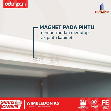OLYMSTEEL - OKD WIMBLEDON Kitchen Set Atas & Bawah / Rak Gantung Dapur