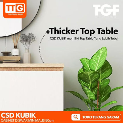TGF - CSD KUBIK 80 Cabinet / Bufet Serbaguna Minimalis 2 Pintu