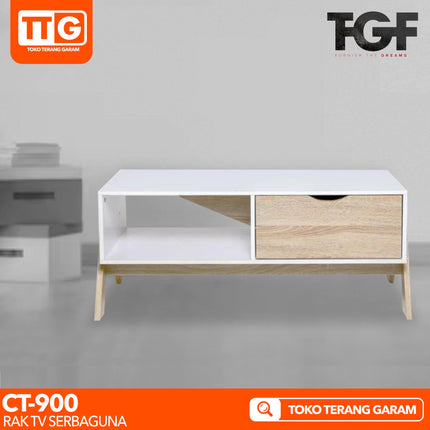 TGF - CT CREAM Meja / Rak TV 90 cm