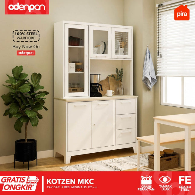 PIRA - KOTZEN MKC Rak Lemari Sayur / Rak Dapur / Kitchen Set Besi Minimalis 120 cm