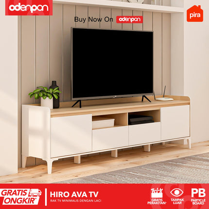 PIRA OX - HIRO AVA TV Meja / Rak TV Dengan Kaki 160 / 200 cm