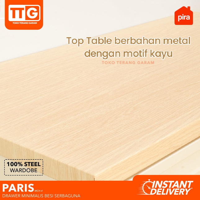 PIRA - PARIS MCH Drawer Cabinet Besi Dengan 4 Laci Susun