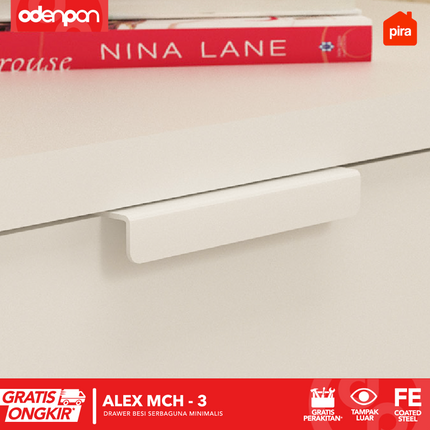 PIRA - ALEX MCH Drawer Cabinet Besi Dengan 3 Laci Susun