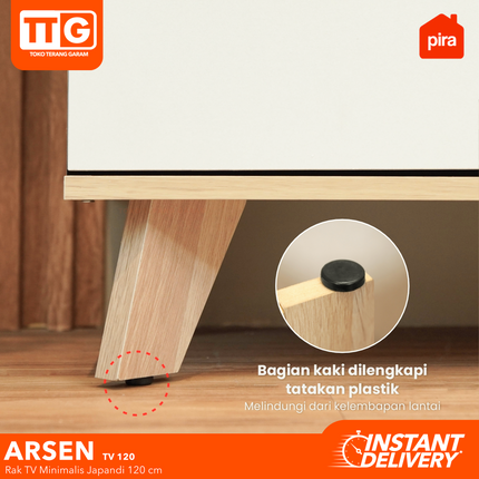PIRA - ARSEN TV 120 Meja / Rak TV Dengan 2 Laci & Kaki 120 cm