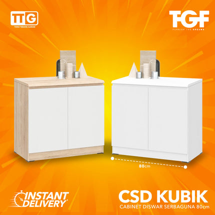 TGF - CSD KUBIK 80 Cabinet / Bufet Serbaguna Minimalis 2 Pintu