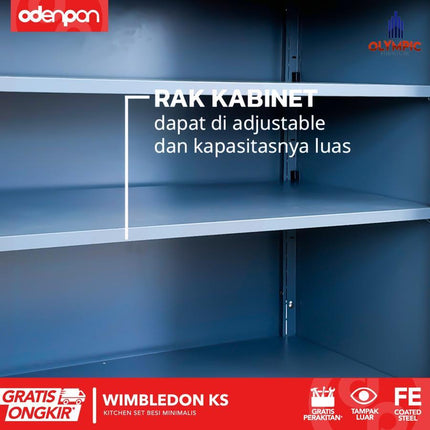OLYMSTEEL - OKD WIMBLEDON Kitchen Set Atas & Bawah / Rak Gantung Dapur