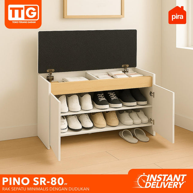 PIRA - PINO SR80 PF Rak / Lemari Sepatu Dengan Dudukan 8 Pasang