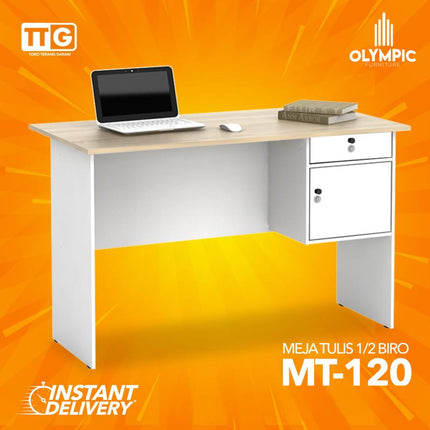 OLYMPIC G-STAR - MT 120 Meja Belajar Tulis Komputer Kerja 1/2 Biro 120 cm