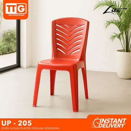 UNION PLASTIC - UP 205  Kursi Plastik Susun Glossy