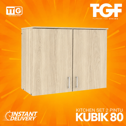 TGF - KUBIK 80 Kitchen Set Atas 2 Pintu Rak Gantung Dapur Minimalis