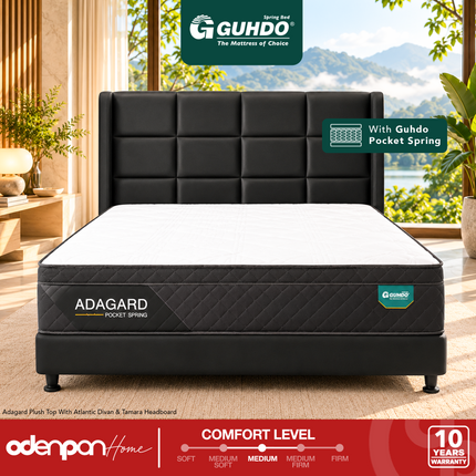 GUHDO - ADAGARD PLUSH TOP Kasur Spring Bed Pocket Coil Dengan Plush Top