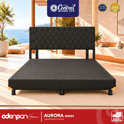 CENTRAL - AURORA Headboard & Divan Kasur Kulit