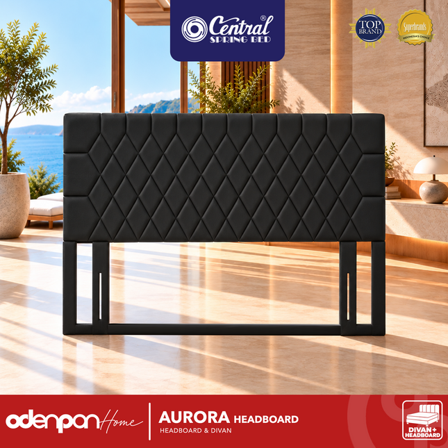 CENTRAL - AURORA Headboard & Divan Kasur Kulit