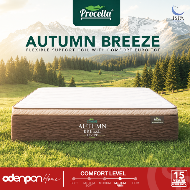 PROCELLA - AUTUMN BREEZE Kasur Spring Bed Max Comfort Euro Top