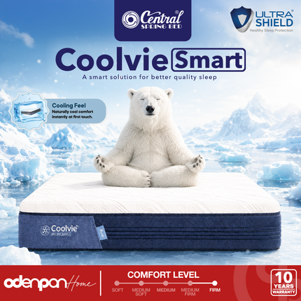 CENTRAL - COOLVIE SMART Kasur Spring Bed Cooling Feel Dengan Sense Latex & Foam Encasement
