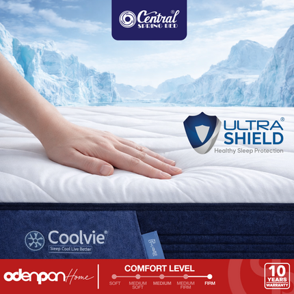 CENTRAL - COOLVIE SMART Kasur Spring Bed Cooling Feel Dengan Sense Latex & Foam Encasement