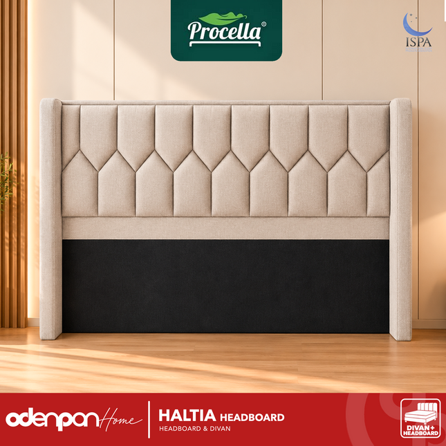 PROCELLA - HALTIA Headboard & Divan Kasur Premium Fabric