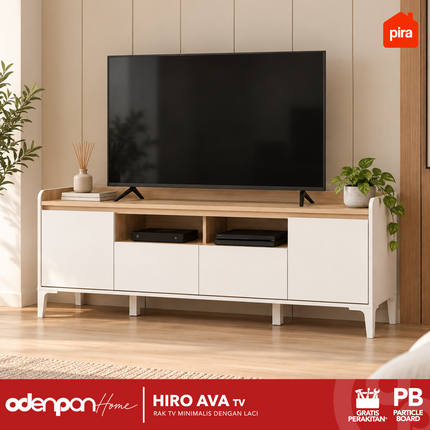 PIRA OX - HIRO AVA TV Meja / Rak TV Dengan Kaki 160 / 200 cm