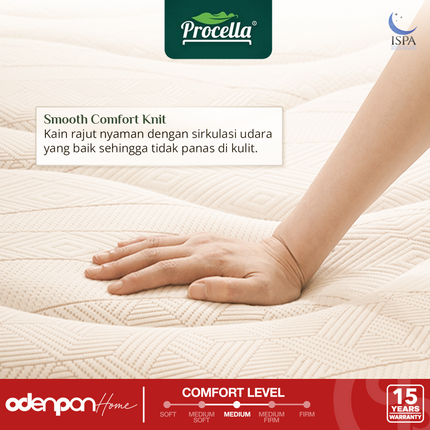 PROCELLA - MORNING DEW Kasur Spring Bed Plush Top Comfort