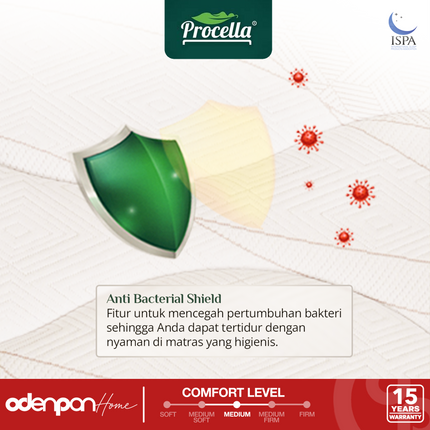 PROCELLA - MORNING DEW Kasur Spring Bed Plush Top Comfort