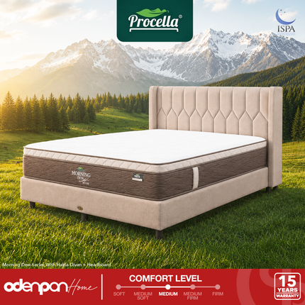 PROCELLA - MORNING DEW Kasur Spring Bed Plush Top Comfort