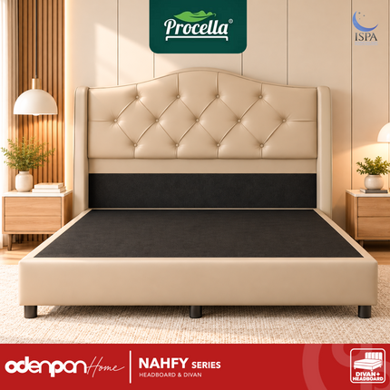 PROCELLA - NAHFY Headboard & Divan Kasur Premium Kulit