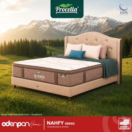 PROCELLA - NAHFY Headboard & Divan Kasur Premium Kulit