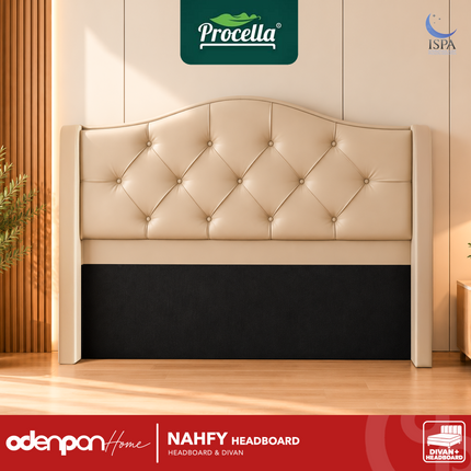 PROCELLA - NAHFY Headboard & Divan Kasur Premium Kulit