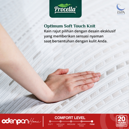 PROCELLA - PRO PEDIC Kasur Orthopedic Pocket Spring Bed With 3 Zone Latex System
