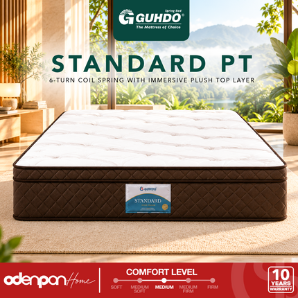 GUHDO - STANDARD PT Kasur Spring Bed 6 Turn Coil Dengan Plush Top