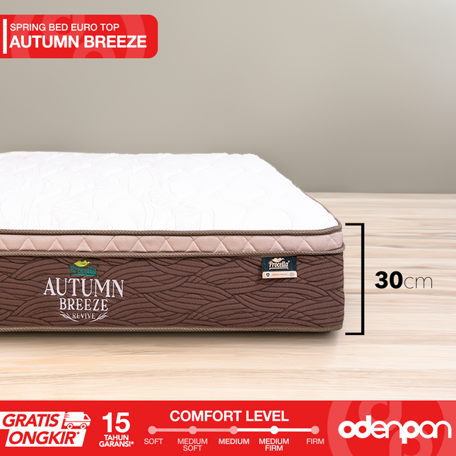 PROCELLA - SET AUTUMN BREEZE Kasur Spring Bed Max Comfort Euro Top