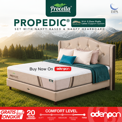 PROCELLA - PRO PEDIC Kasur Orthopedic Pocket Spring Bed With 3 Zone Latex System