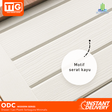 OLYMPLAST - ODC 04 MODERN Drawer Cabinet Plastik Laci 4 Susun