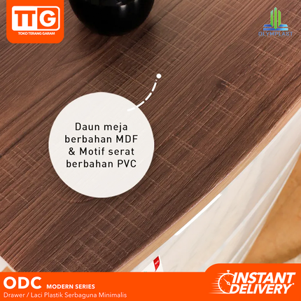 OLYMPLAST - ODC 04 MODERN Drawer Cabinet Plastik Laci 4 Susun