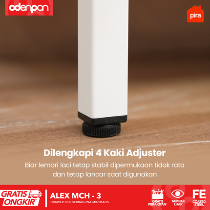 PIRA - ALEX MCH Drawer Cabinet Besi Dengan 3 Laci Susun