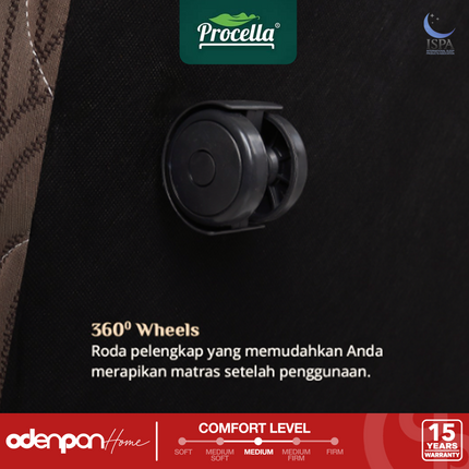PROCELLA - MOON VEIL Kasur 2 In 1 Flexible Support Coil With Max Comfort Eurotop