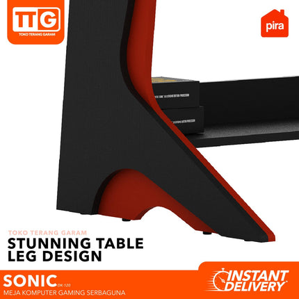 PIRA - SONIC DK Meja Gaming / Komputer / Kerja / Tulis Serbaguna 120 cm
