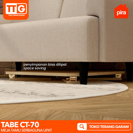 PIRA - TABE CT 70 Meja Tamu Belajar Makan Lesehan Lipat Serbaguna