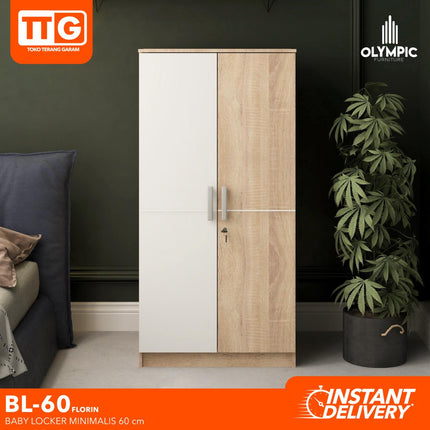 OLYMPIC BL 60 Baby Locker / Lemari Pakaian Anak Minimalis Dengan Rak 60 cm